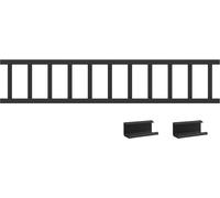 vidaXL Lame à neige pour toit 1200 x 2,5 x 20 cm en acier