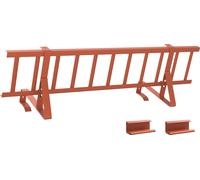 vidaXL Lame à neige pour toit rouge 800 x 29,5 x 34,5 cm en acier