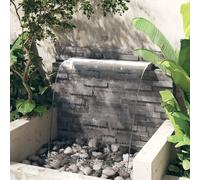 Vidaxl Lame De Cascade De Piscine Avec Led Acier Inoxydable 110 Cm