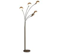vidaXL Lampadaire 200 cm 5 x E14 Argenté