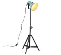 vidaXL Lampadaire 25 W bleu délavé 35x35x65/95 cm E27 lampe lampe sur pied lampe industrielle lumière lampe de lecture 371874