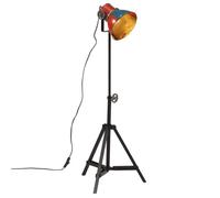 vidaXL Lampadaire 25 W multicolore 35x35x65/95 cm E27, lampe, lampe sur pied, lampe industrielle, lumière, lampe de lecture, 371873