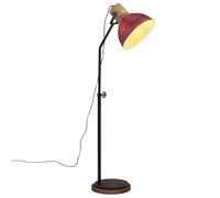 vidaXL Lampadaire 25 W E27 Rouge délavé 30×30×100–150 cm