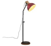 vidaXL Lampadaire 25 W E27 Rouge délavé 30×30×100–150 cm
