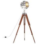 Vidaxl Lampadaire À Trépied Bois De Manguier Massif 165 Cm Marron