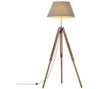 VidaXL Trépied Lampadaire - Bois de teck