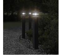 vidaXL Lampadaire d'extérieur avec sortie noir 80 cm aluminium, éclairage au sol d'extérieur, éclairage au sol de jardin, 4006407