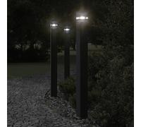 vidaXL Lampadaire d'extérieur noir 110 cm aluminium