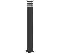 vidaXL Lampadaire d'extérieur 110 cm aluminium noir
