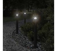 Vidaxl Lampadaire D'extérieur Noir 60 Cm Acier Inoxydable