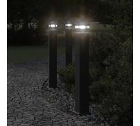 vidaXL Lampadaire d'extérieur noir 80 cm aluminium