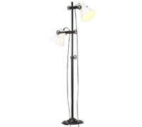 VIDAXL Lampadaire Double Abat-Jour Blanc