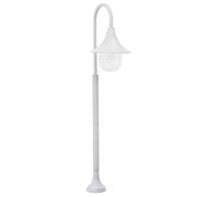 vidaXL Lampadaire de jardin E27 120 cm Aluminium blanc
