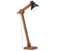 vidaXL Lampadaire Bois Manguier Noir