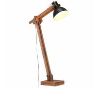 vidaXL Lampadaire Noir Bois de manguier massif E27 320581