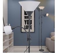vidaXL Lampadaire sur pied 242733 Noir – Lampe de salon