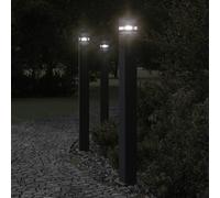 vidaXL Lampe d'allée noire 110 cm aluminium
