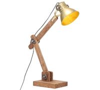 vidaXL Lampe de bureau industrielle en laiton rond 58x18x90 cm E27