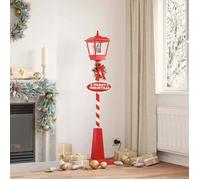 vidaXL Lampe de rue de Noël avec lanterne Rouge 40 5x40 5x180cm 42017508