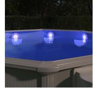 vidaXL Lampe LED Flottante Submersible de Piscine Eclairage Sous-marin Fontaine Aquarium Lac Paysager Flottabilité 92297
