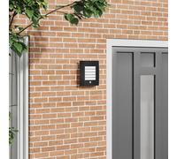 Vidaxl Lampe Murale Extérieure Avec Capteur 2 Pcs Acier Inoxydable Noir Ip44