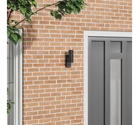 Vidaxl Lampe Murale Extérieure Détecteur Noir Acier Inoxydable Ip44