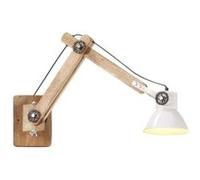 Vidaxl Lampe Murale Style Industriel Blanc Rond E27