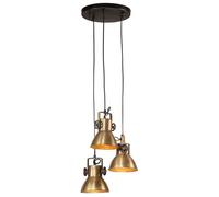 vidaXL Lampe suspendue 25 W laiton antique 30x30x100 cm E27 lampe lumière de chambre à coucher luminaire suspendu 371856