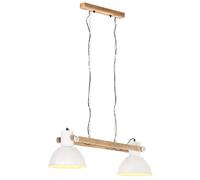 vidaXL Lampe suspendue - Blanche Industrielle