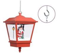vidaXL Lampe suspendue de Noël lumière LED Père Noël Rouge 27x27x45 cm Rouge G