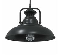 vidaXL Lampe suspendue E27 noir Ø 31 cm fer, éclairage suspendu, éclairage suspendu de cuisine, suspension, éclairage d'îlot