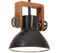 Vidaxl Lampe Suspendue Industrielle 25 W Noir Rond 19 Cm E27