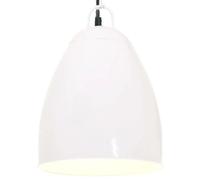 vidaXL Lampe suspendue industrielle 32 cm - Blanc