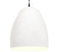 vidaXL Lampe suspendue industrielle - Blanc