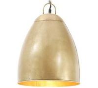 Vidaxl Lampe Suspendue Industrielle 25 W Laiton Rond 32 Cm E27 Multicolore