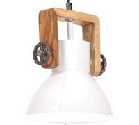 Vidaxl Lampe Suspendue Industrielle 25 W Blanc Rond 19 Cm E27