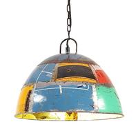 Vidaxl Lampe Suspendue Industrielle Vintage 25w Multicolore Rond 41 Cm