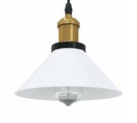 vidaXL Lampe suspendue réglable hauteur E27 blanc brillant Ø22cm métal, éclairage suspendu, éclairage suspendu de cuisine, suspension