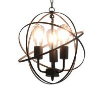 vidaXL Lampe Suspendue Sphère - Noir