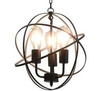 vidaXL Lampe Suspendue Sphère - Noir
