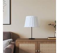 vidaXL Abat-Jour Blanc Ø30x20 cm Osier, Abat-Jour de Lampe de Table, Abat-Jour de Lampe Suspendue, Abat-Jour Blanc, Abat-Jour de Lampe de Chevet