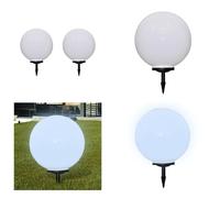 vidaXL Lampes d'allée 2 pcs. LED 50 cm avec piquet de terre - Lampe de jardin - Lampes de jardin - Lampes de jardin