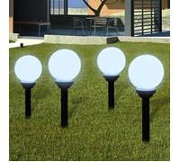 vidaXL Lampes d'allée à LED 4 pcs 15 cm avec piquet de sol 40863