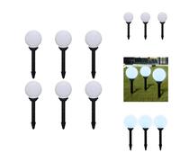 vidaXL Lampes d'allée, lot de 6, LED, 20 cm, avec piquet - Éclairage extérieur
