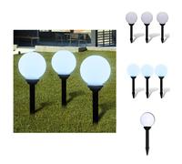vidaXL Lampes de chemin 3 pcs. LED 20 cm avec piquet de terre - Éclairage extérieur