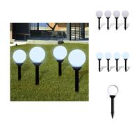 vidaXL Lampes de chemin 4 pcs. LED 15 cm avec piquet de terre - Éclairage extérieur