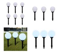 vidaXL Lampes de chemin, lot de 6, LED, 20 cm, avec piquet - Lampe de jardin - Lampes de jardin - Éclairage de jardin