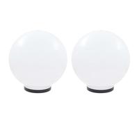 vidaXL Lampes de jardin LED 2 pcs. Sphérique 40 cm PMMA