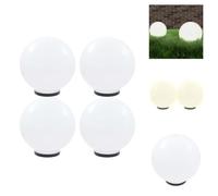 vidaXL Lampes de jardin LED 4 pcs. Sphérique 40 cm PMMA - Éclairage extérieur