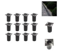 vidaXL Lampes de sol Outdoor 12 pcs. Carré - Éclairage extérieur